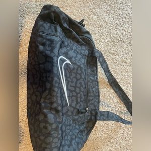 Nike gym/duffel bag- black cheetah print